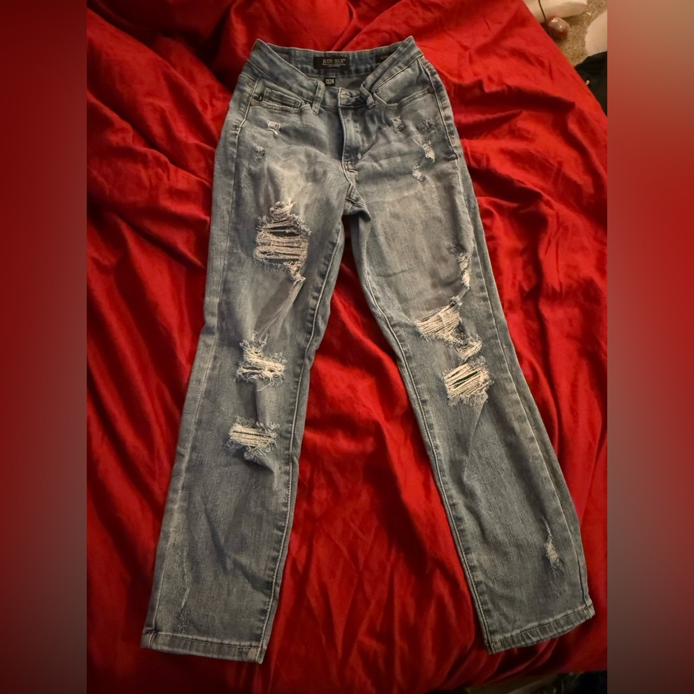 Distressed light blue Women's Jeans